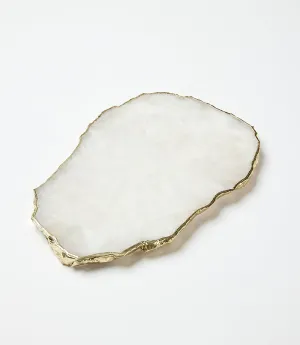White Quartz Appetizer Tray