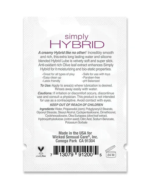 Wicked Sensual Care Simply Hybrid Lubricant