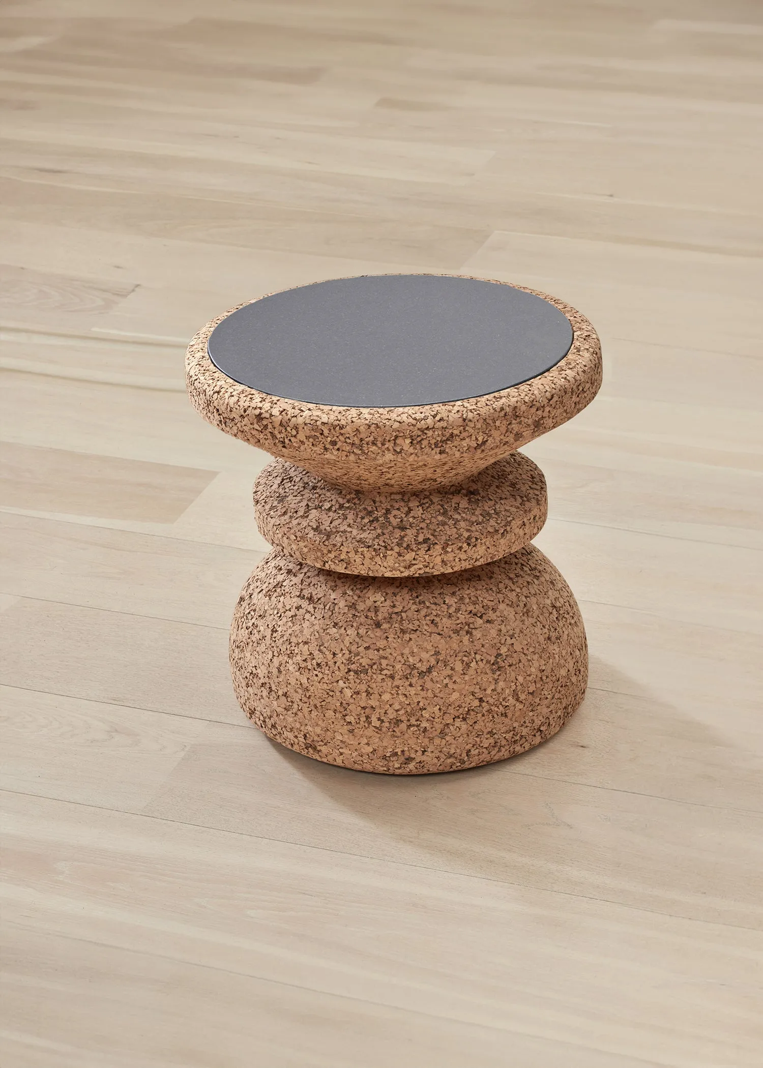 Wiid African Cork & Granite Side Table