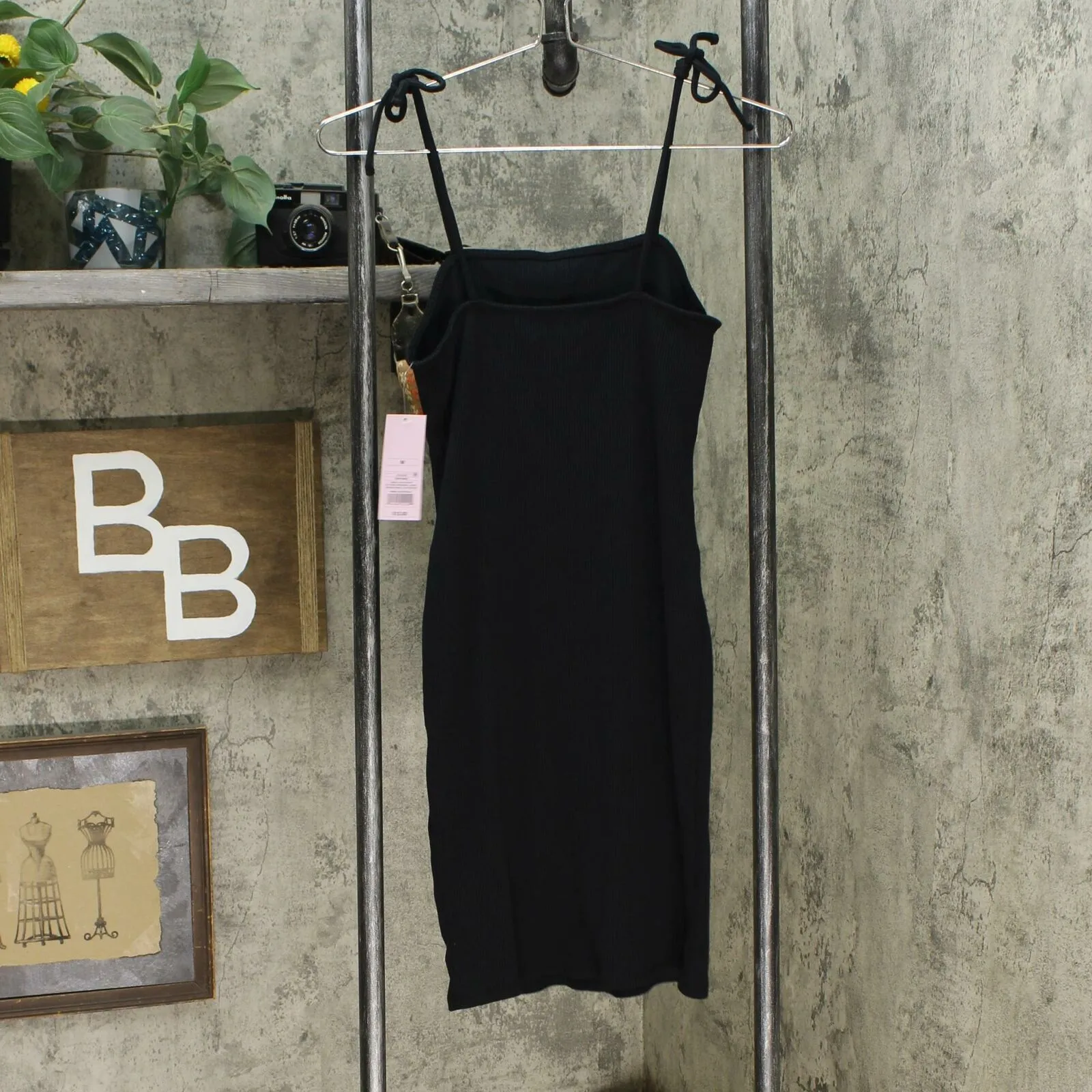Wild Fable Women's Sleeveless Tie Strap Rib Knit Dress