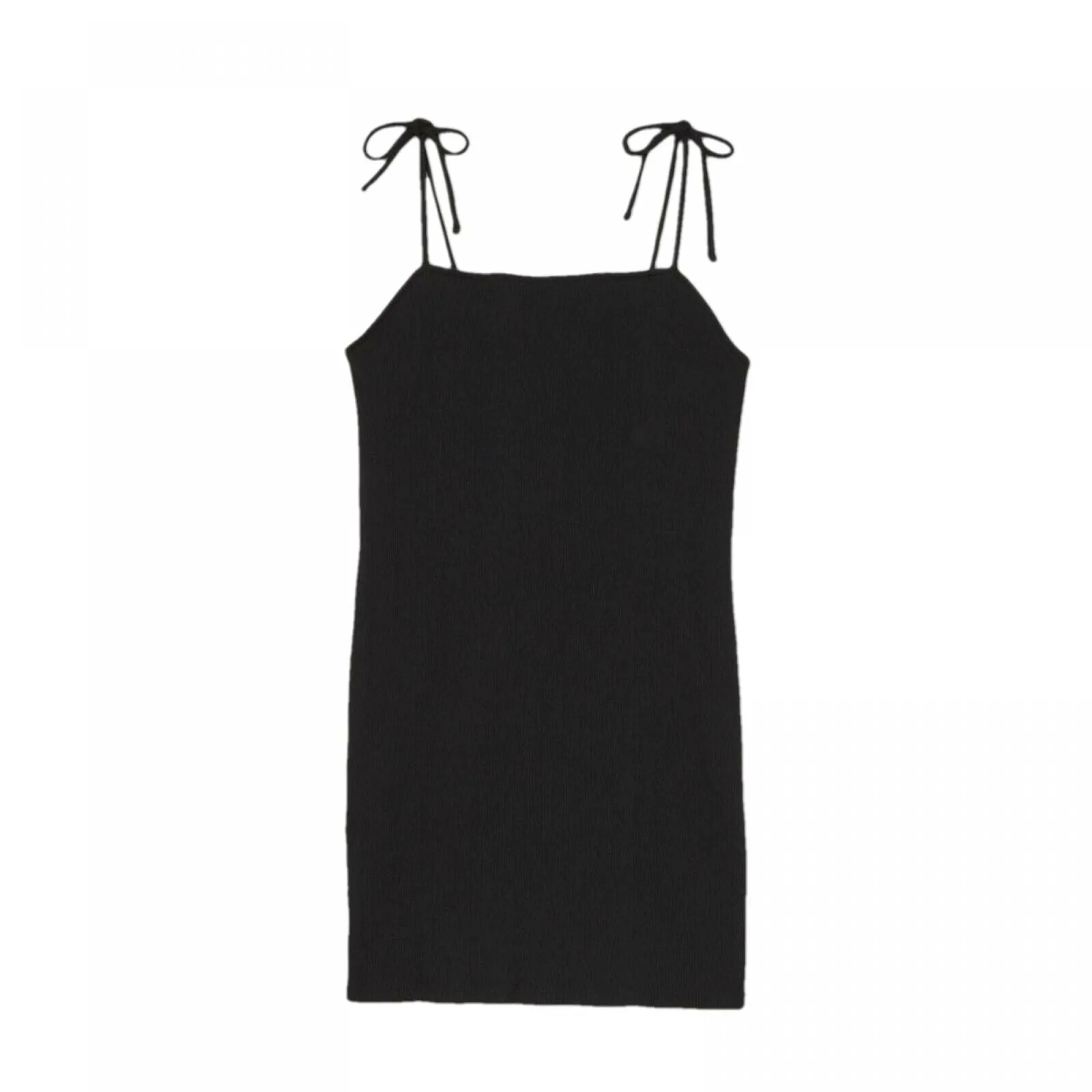 Wild Fable Women's Sleeveless Tie Strap Rib Knit Dress
