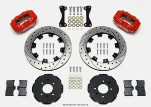 Wilwood Forged Dynalite Front Hat Kit 12.19in Drilled Red 94-01 Honda/Acura w/262mm Disc