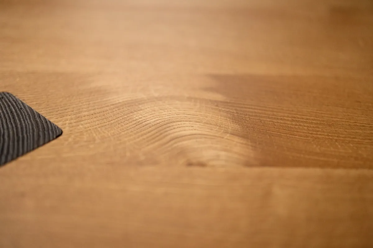Winston Coffee Table | Square Wood Coffee Table with Bronze Details