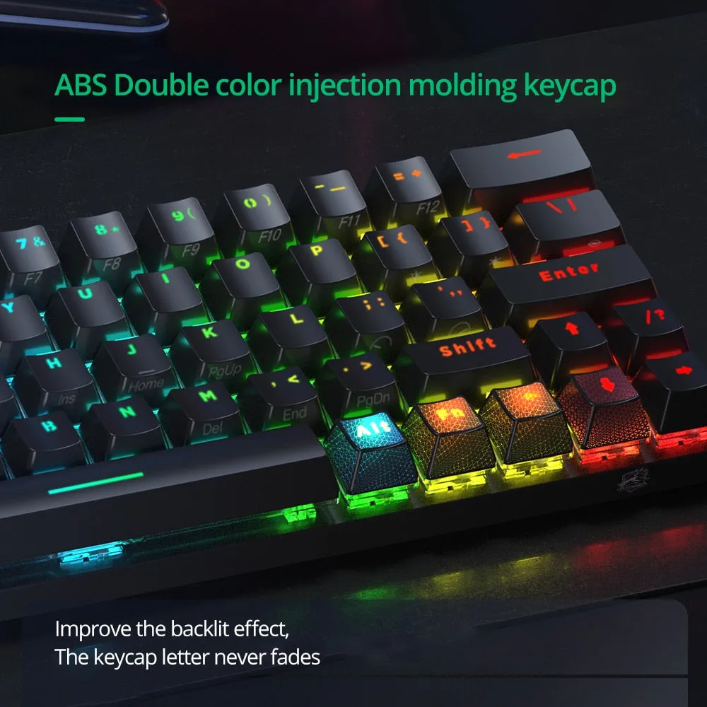Wireless Gaming Mechanical Keyboard 63 Keys