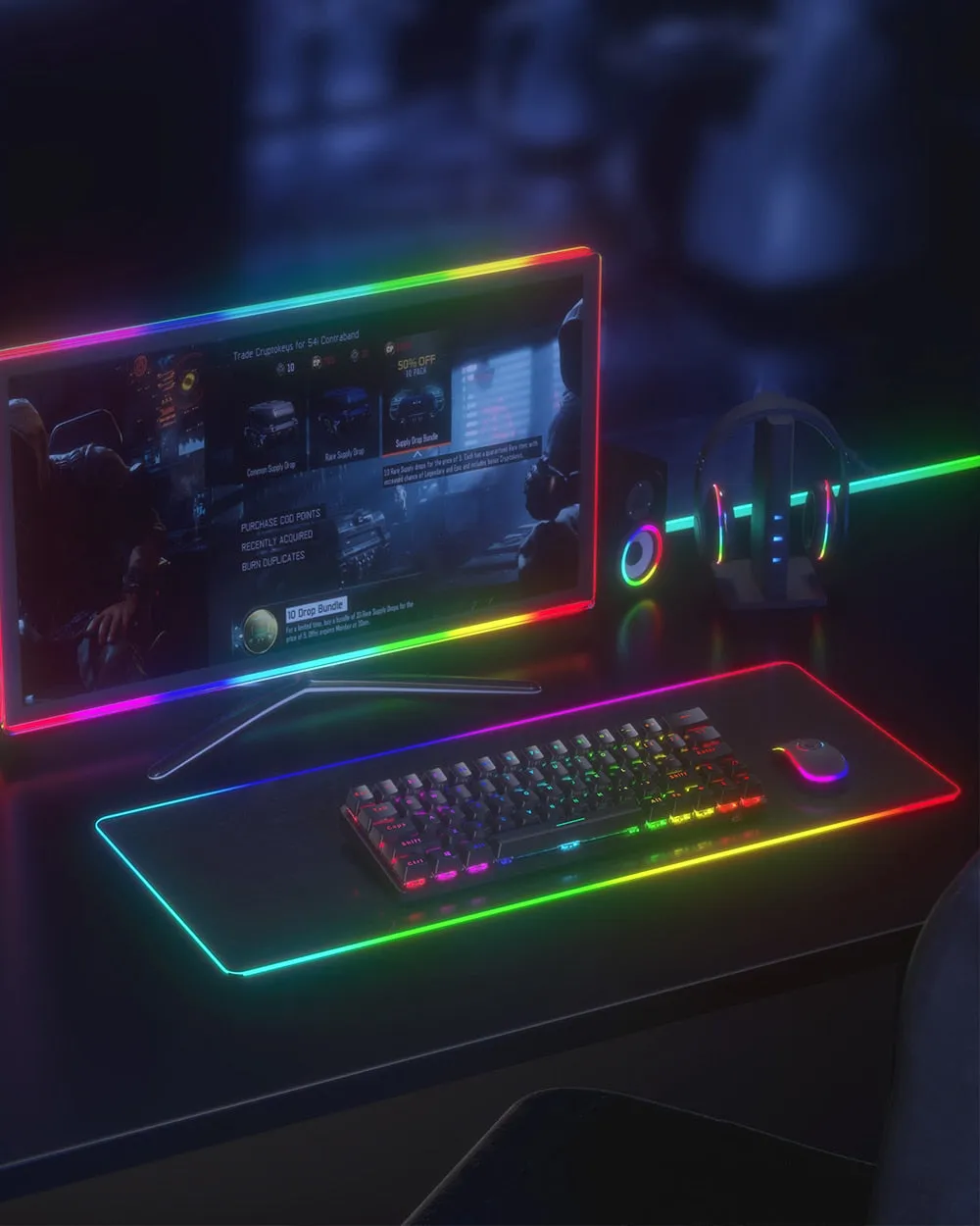 Wireless Gaming Mechanical Keyboard 63 Keys