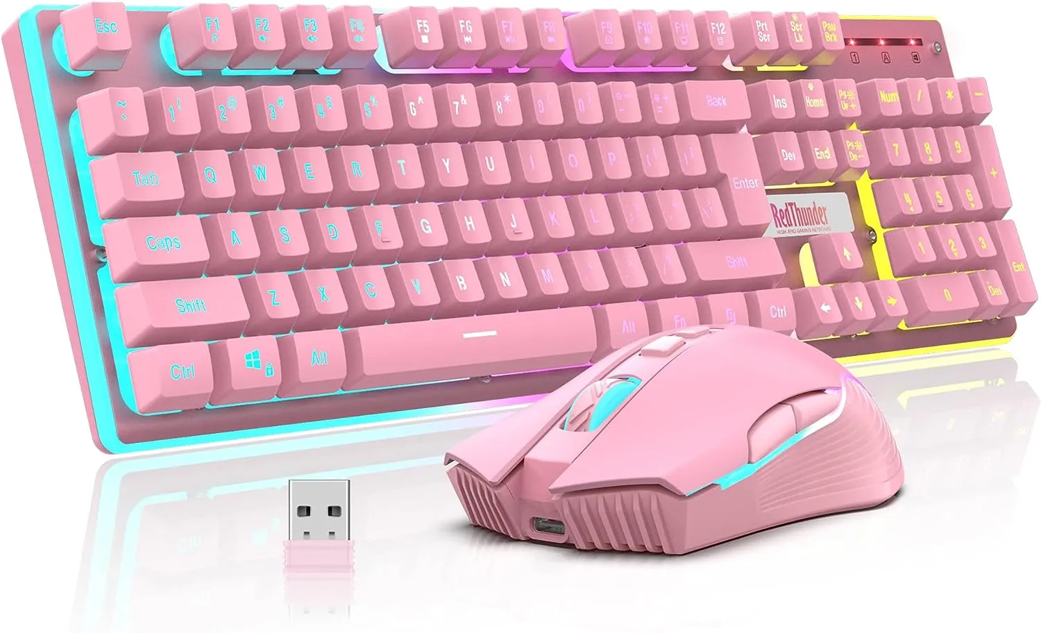 Wireless Gaming Rechargeable Keyboard & Mouse Combo