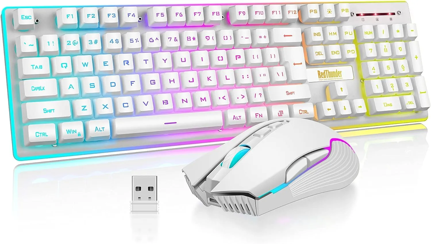 Wireless Gaming Rechargeable Keyboard & Mouse Combo