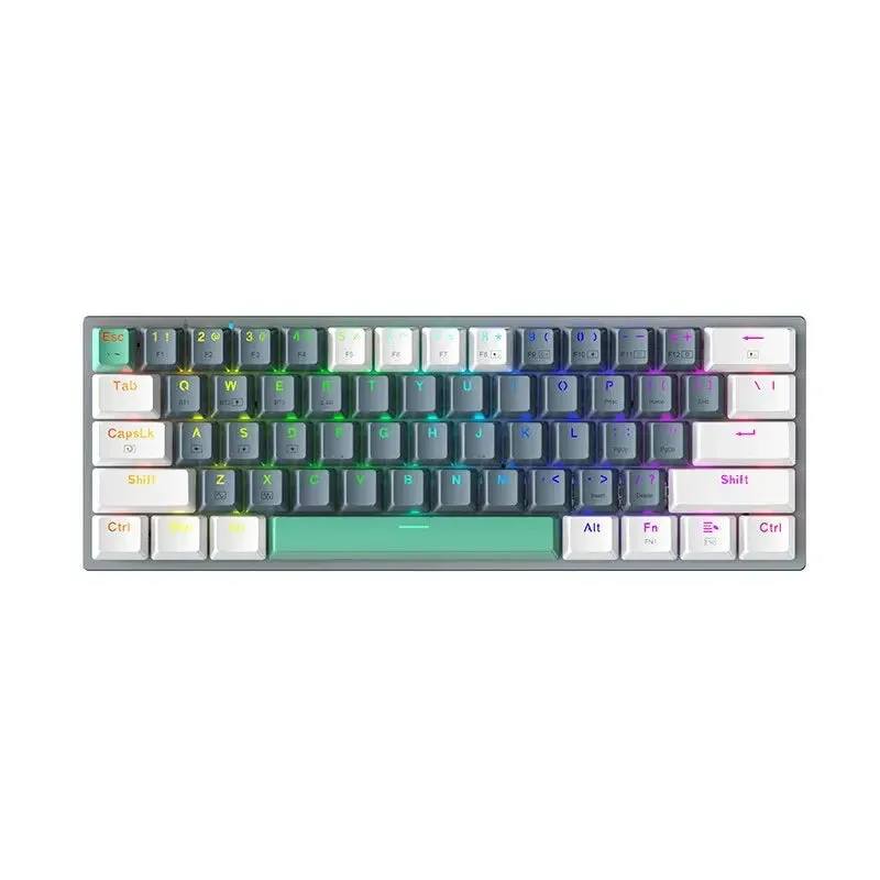 Wireless Mechanical Keyboard 60% Hot-swappable Tri-mode RGB Wireless