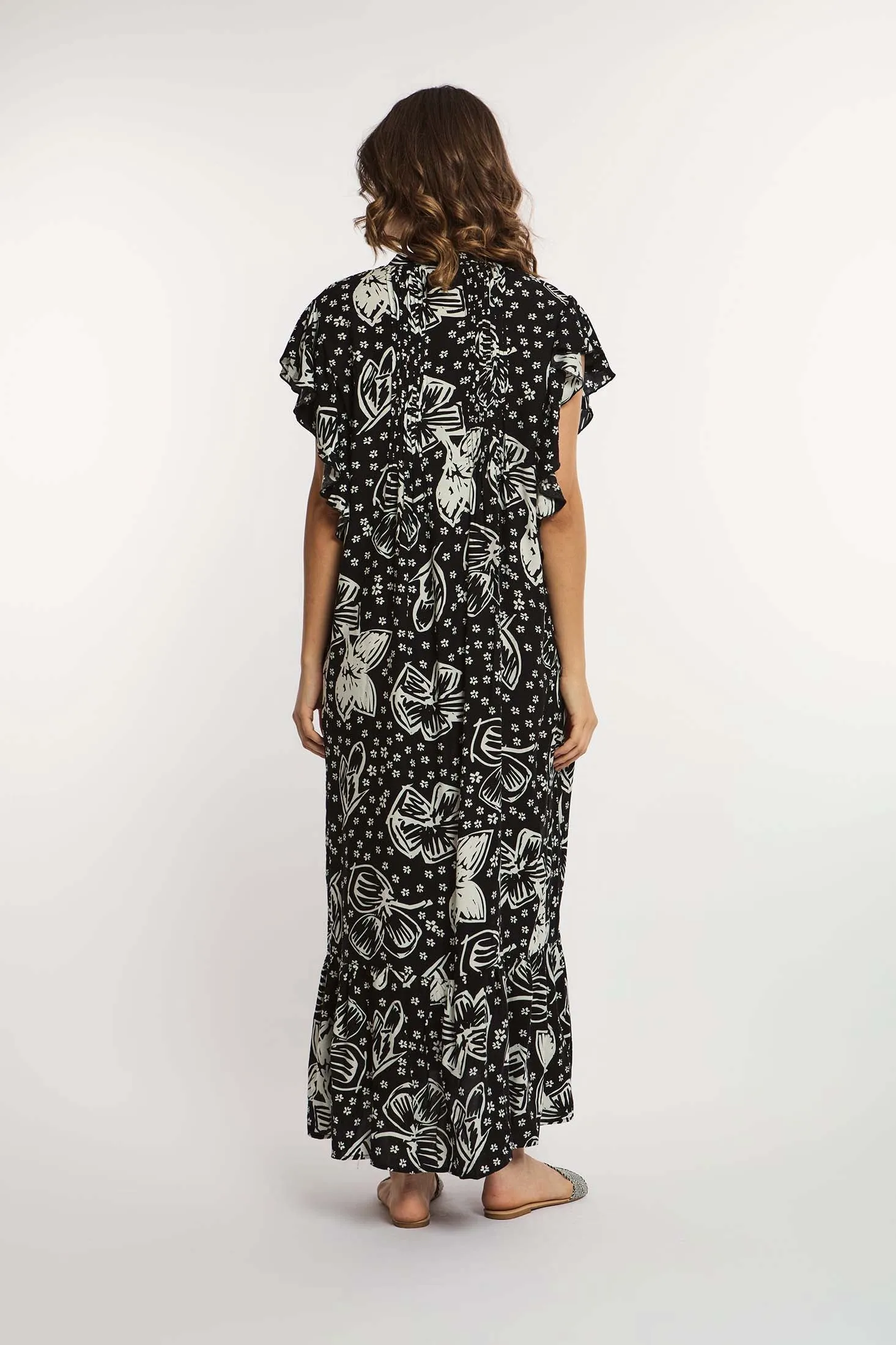 Women Dress Viscose Long Sleeve Multicolor