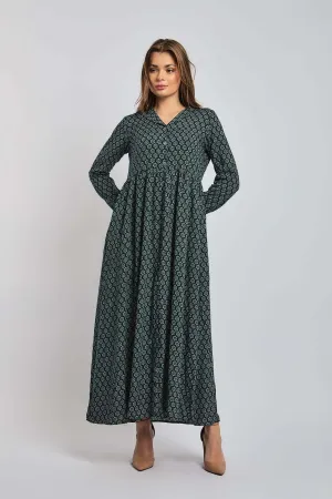 Women Dress Viscose Short Sleeves Multicolor