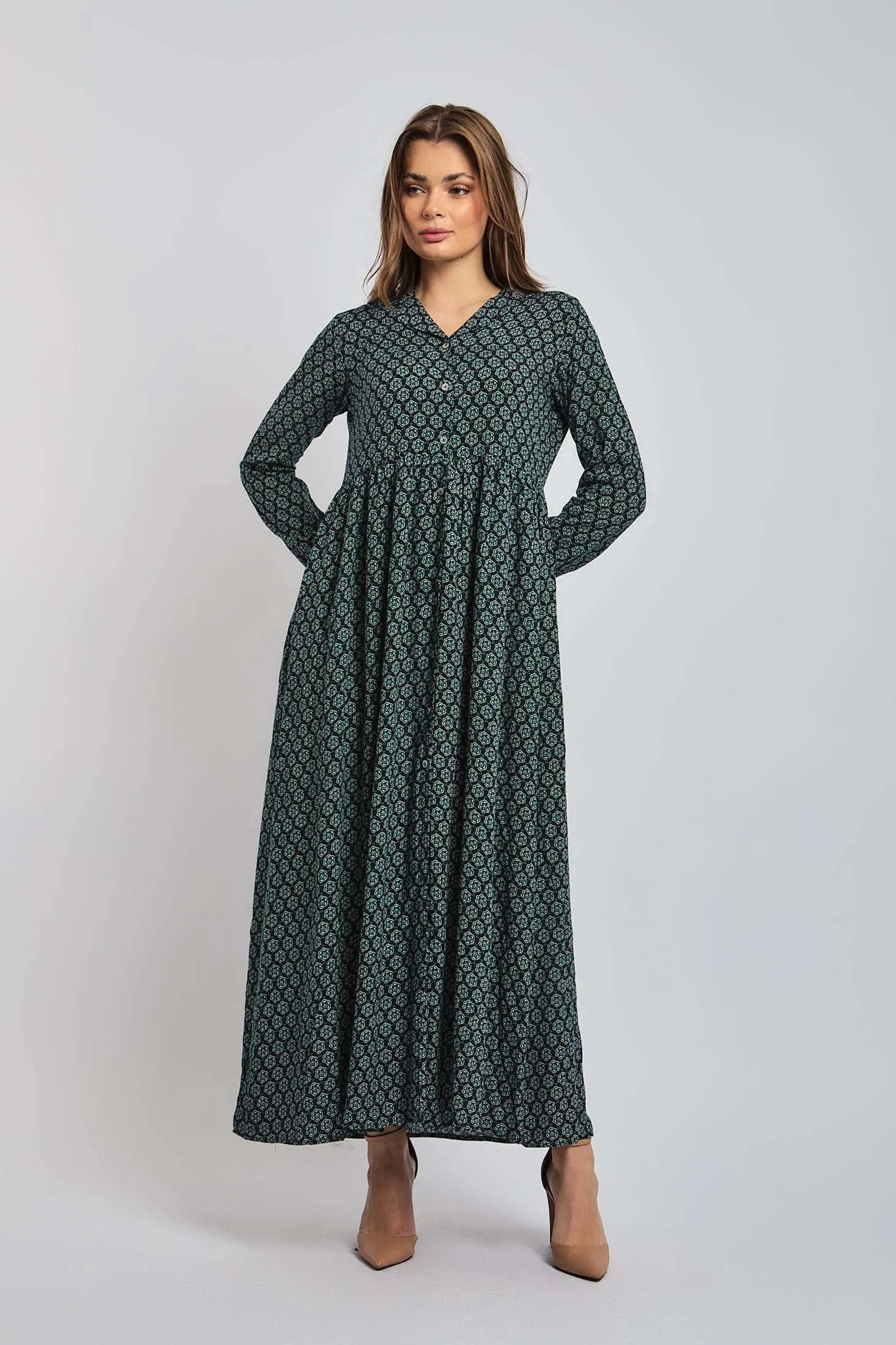 Women Dress Viscose Short Sleeves Multicolor