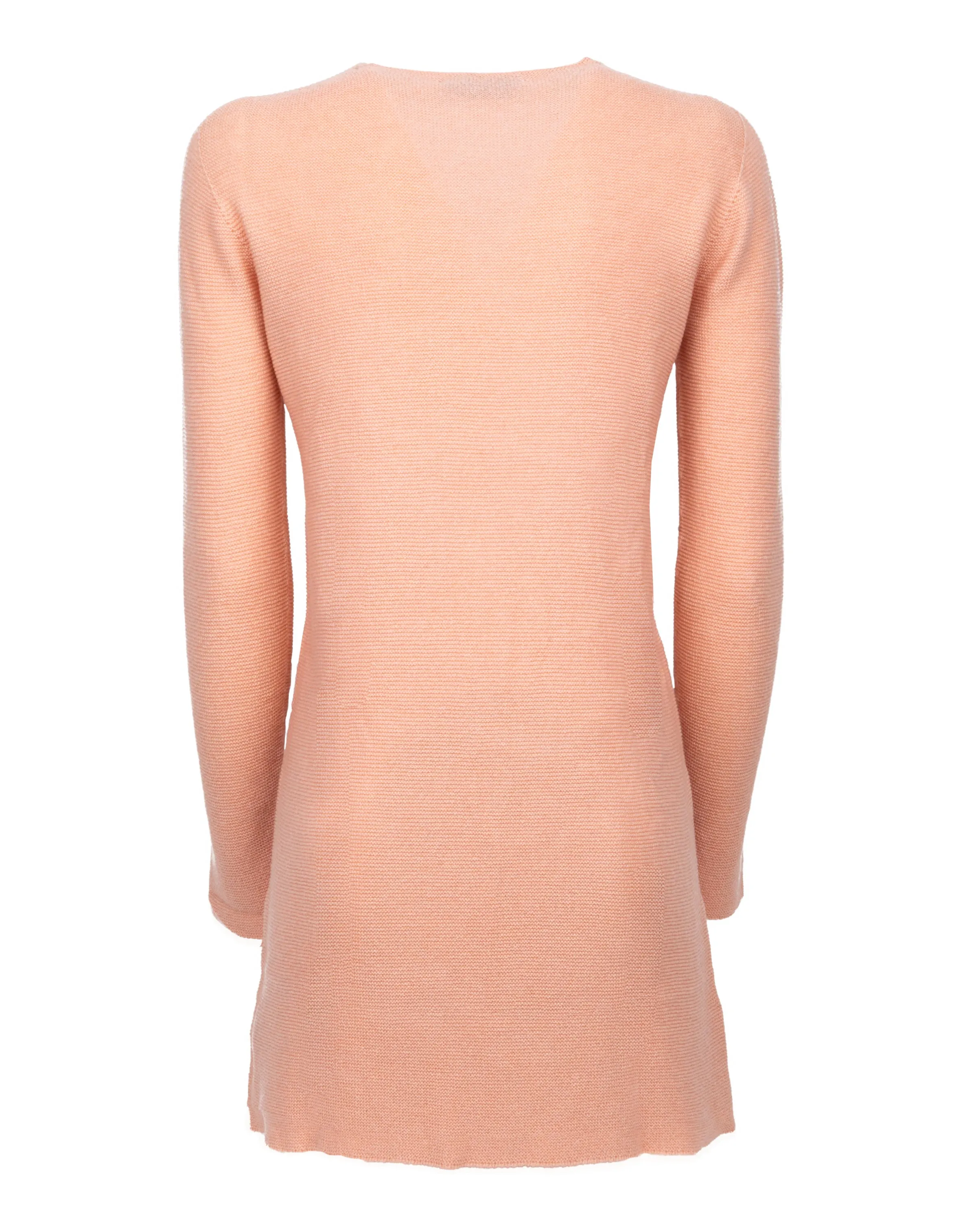 Women's Cashmere Links Stitch Duster Cardigan Peach