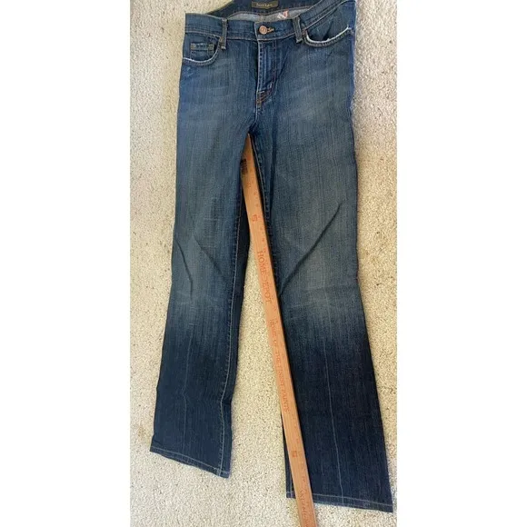 Women's  David Kahn Lauren Distressed 5-Pocket Jeans-Size 8-Boot Cut