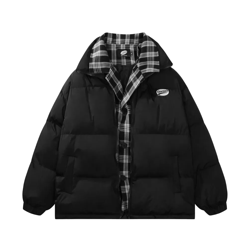 Women's Fake Two Piece Spliced Coat