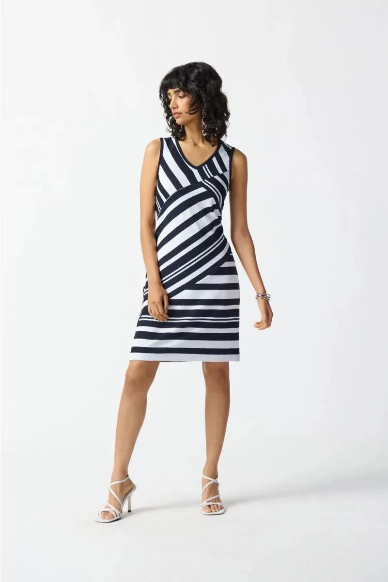 Women's Joseph Ribkoff | Sheath Dress in Bold Print | Midnight Blue