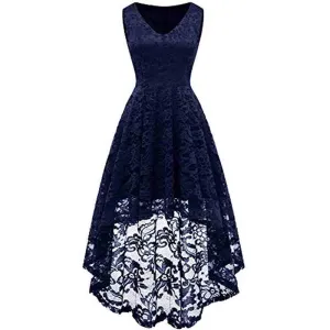 Women's Sleeveless Hi-Lo Lace Formal Dress Cocktail Party Dress Custom Size