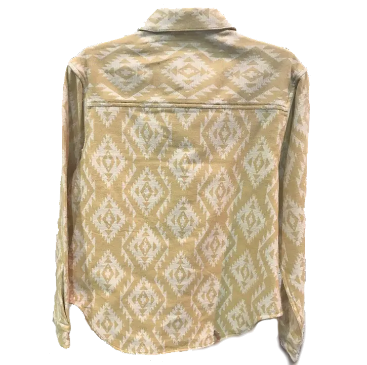 Women's Yellow Chevron Doublesoft Shirt by Pendleton