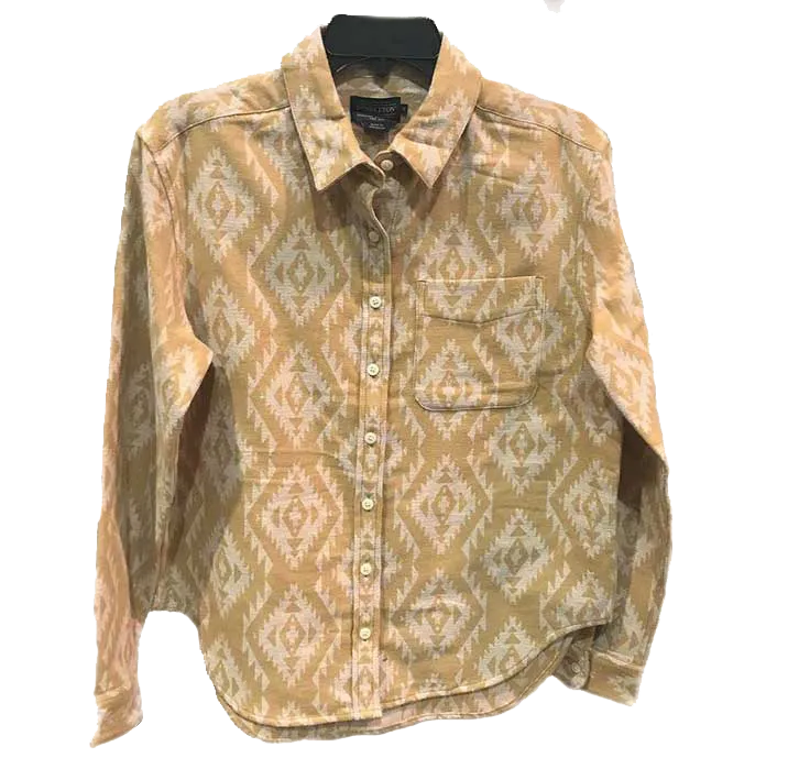 Women's Yellow Chevron Doublesoft Shirt by Pendleton