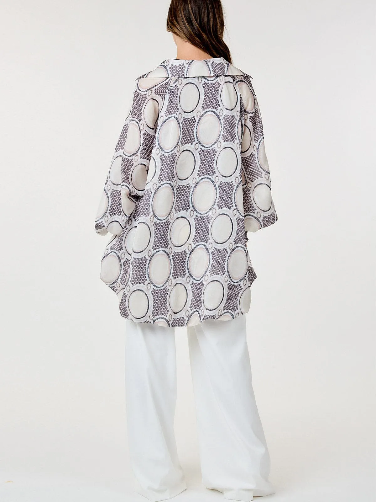 WOMEN'S ZIP UP FRONT POCKETS BUTTONS DETAILED WIDE LEG PANTS