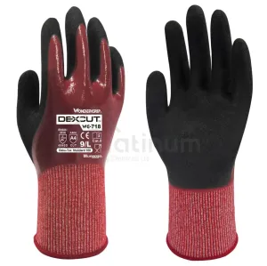 Wonder Grip WG-718 DEXCUT® - Cut Resistant Gloves (Nitrile Palm) - ISO Cut Level D