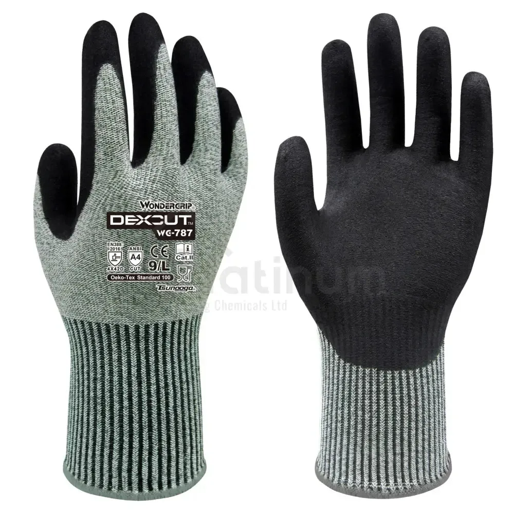 Wonder Grip WG-787 DEXCUT® - Cut & Heat Resistant Gloves (Nitrile Palm) - ISO Cut Level D