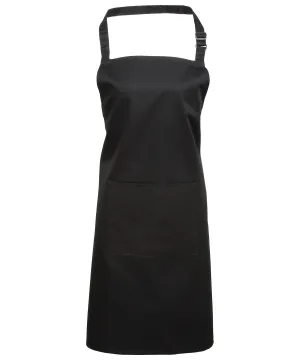 WORKWEAR SAMPLE SALE 2024 -  PR154 Colours Bib Apron with pocket - Black