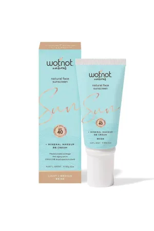 WOTNOT Natural Face Sunscreen SPF 40 BB Cream Beige 60g