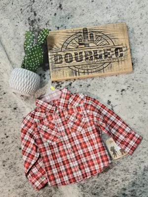 Wrangler® Baby Boy Long Sleeve Shirt - Red/Black