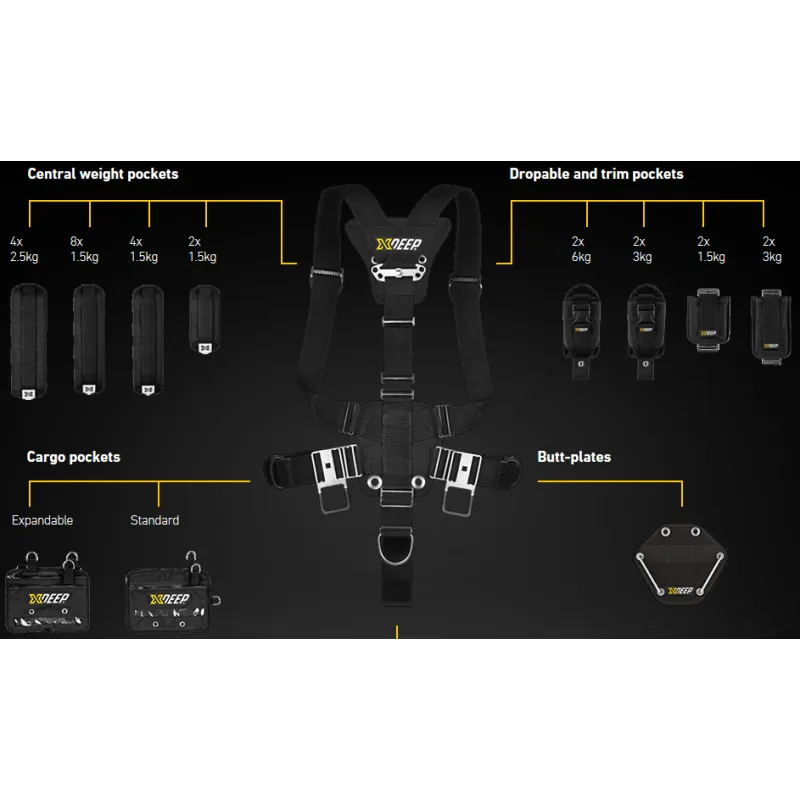 xDeep -  Stealth 2.0 REC Sidemount System (COLOUR)
