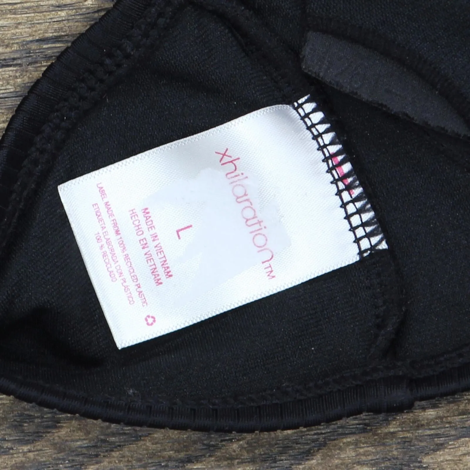 Xhilaration Juniors' Ribbed Bralette Bikini Top AFJ70T Black L