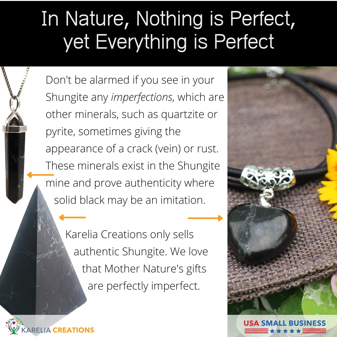 XL Polished Shungite Pyramid - 8.5 inch Reiki-Charged Power Pyramid