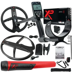 XP Deus Detector w/ MI-6 Pinpointer, Remote Screen & 2 X35 Coils