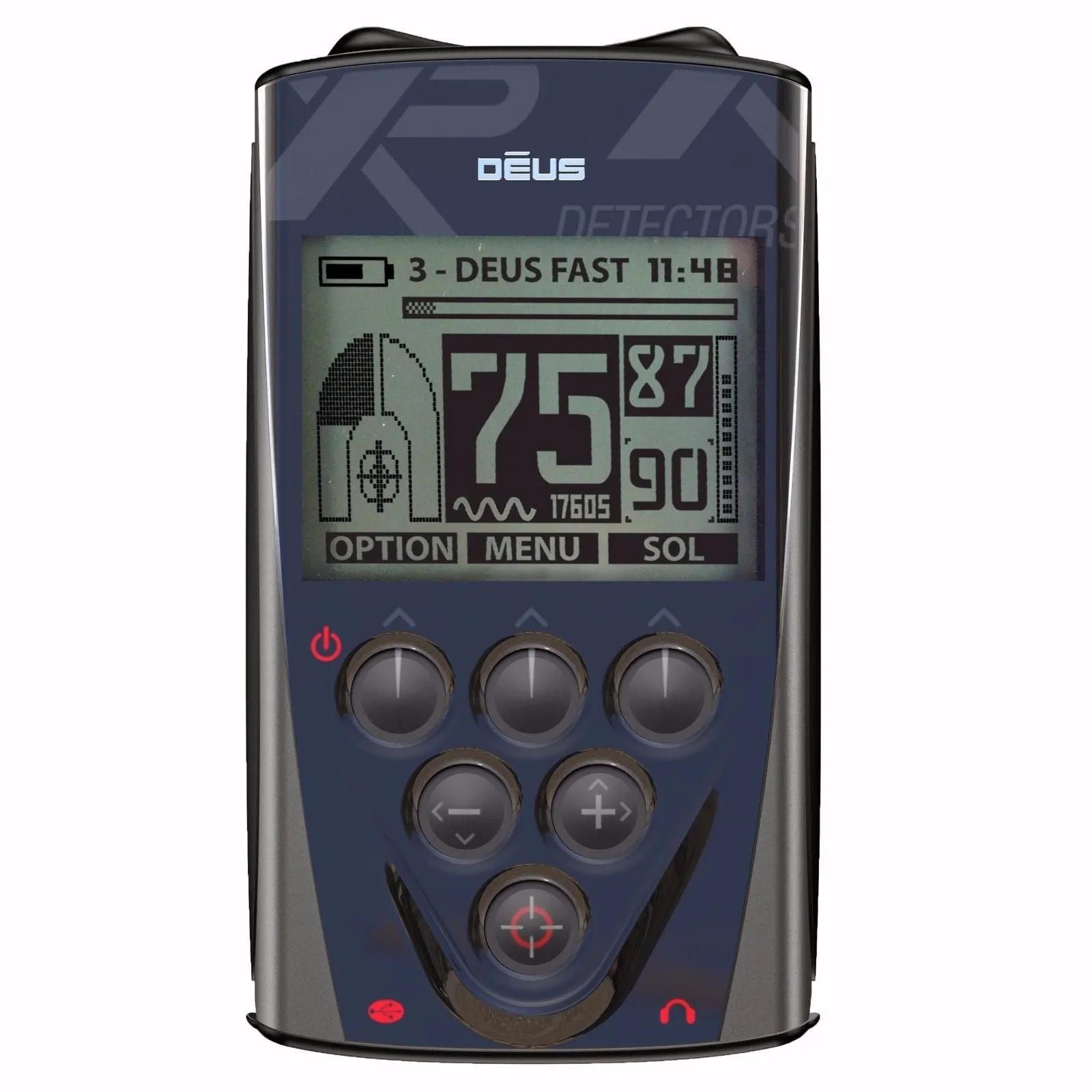 XP Deus Metal Detector Gold&Relic Bundle, Remote and 2 X35 Coils