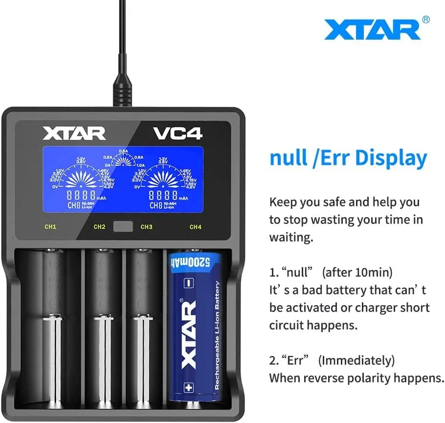 Xtar VC4 Quad Bay Charger