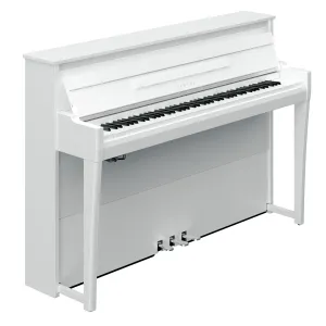 Yamaha NU1XA AvantGrand Hybrid Digital Upright Piano Polished White