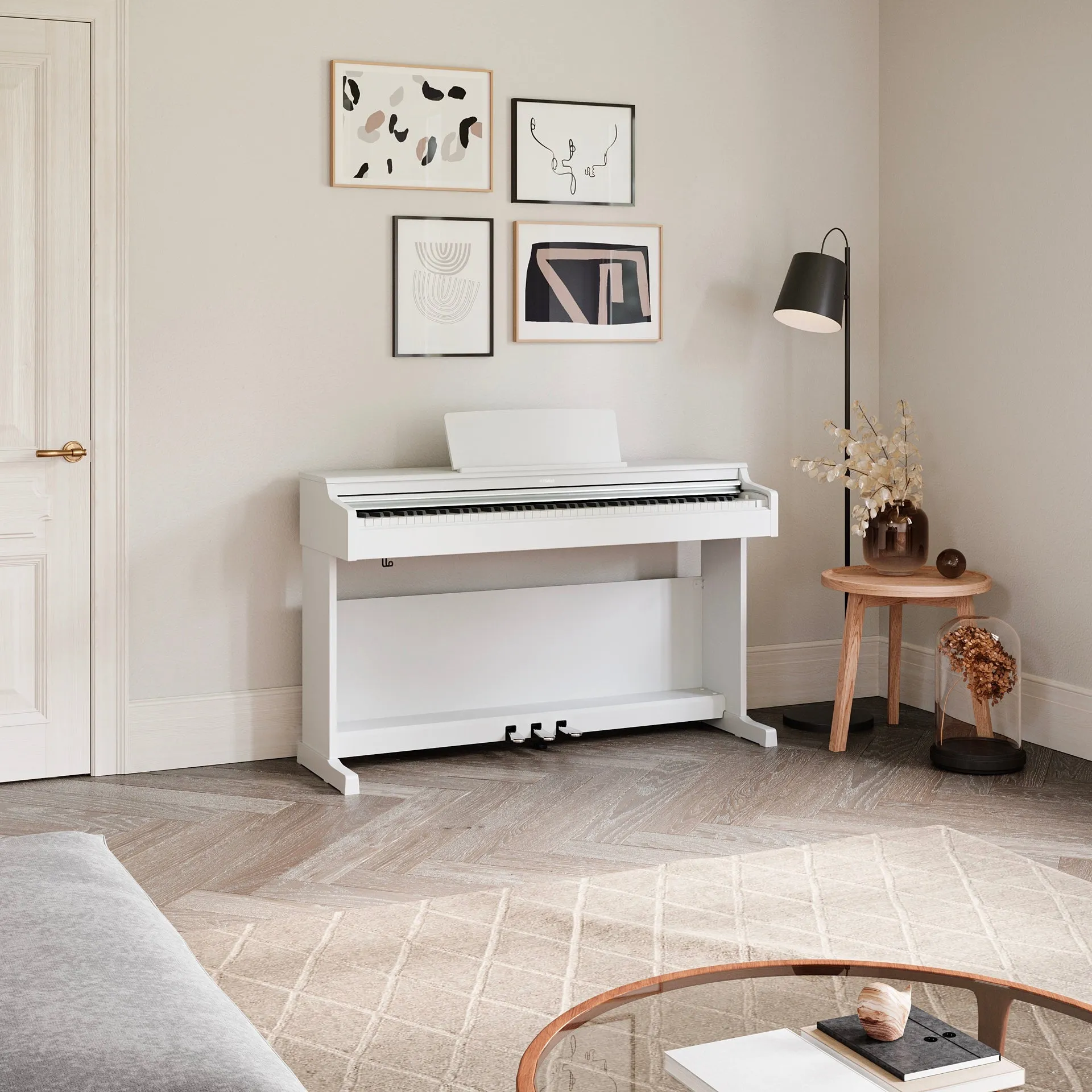 Yamaha YDP-165WH Arius Digital Piano White Bundle