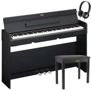 Yamaha YDP-S35B Arius Slim Digital Piano Black Walnut Bundle