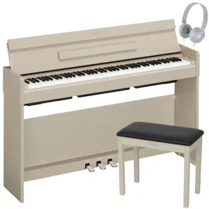 Yamaha YDP-S35WA Arius Slim Digital Piano White Ash Bundle