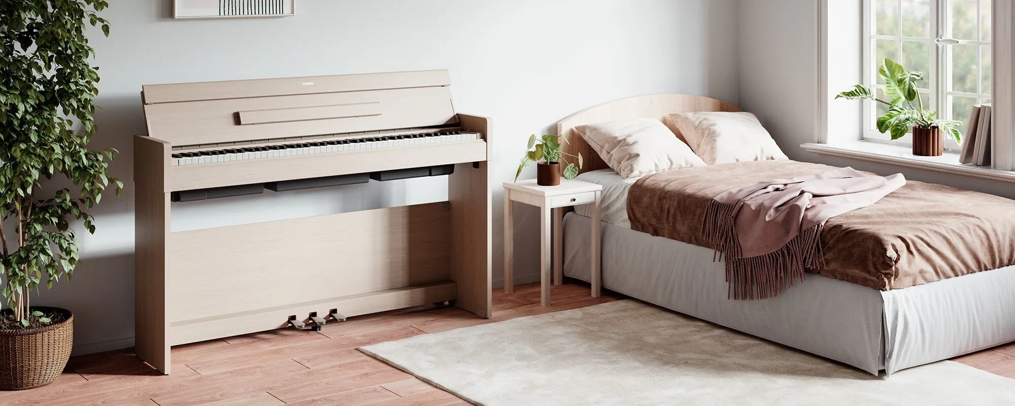 Yamaha YDP-S35WA Arius Slim Digital Piano White Ash