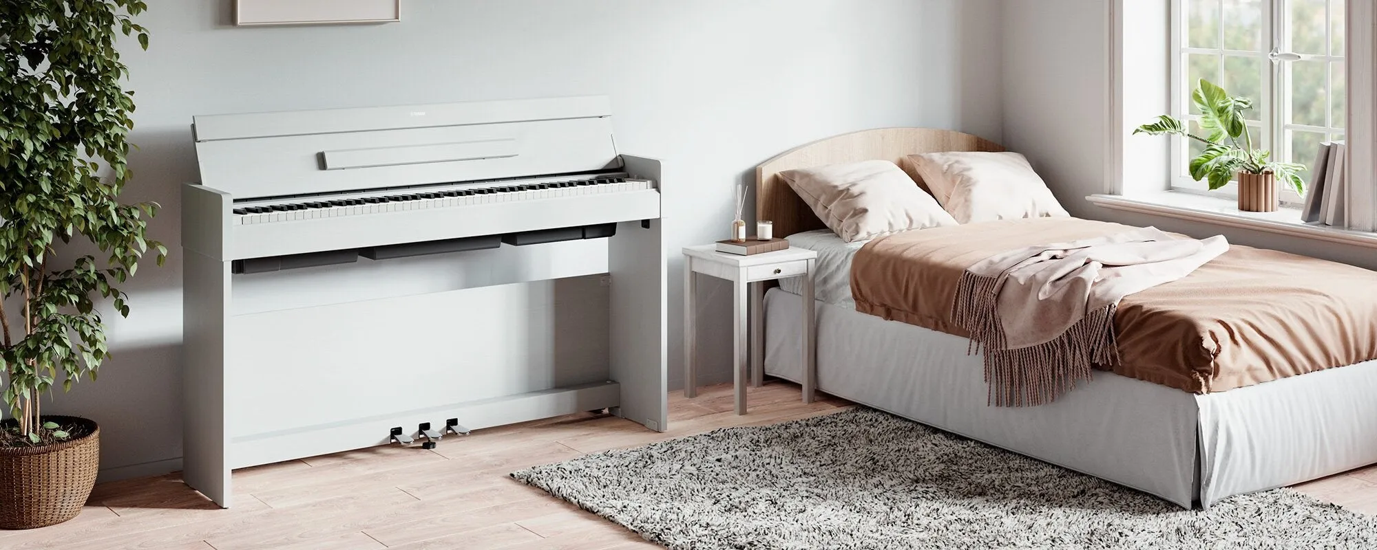 Yamaha YDP-S35WH Arius Slim Digital Piano White