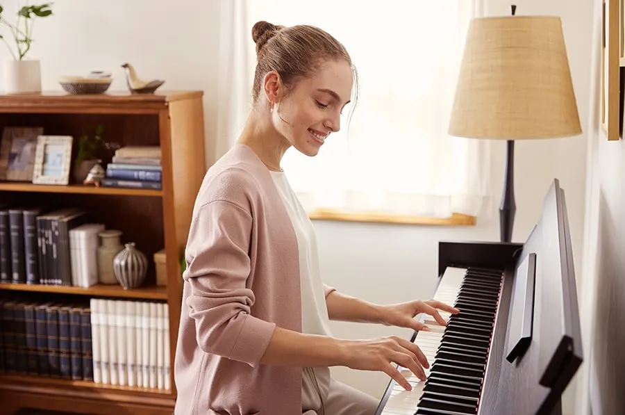 Yamaha YDP-S55B Arius Slim Digital Piano Black Walnut