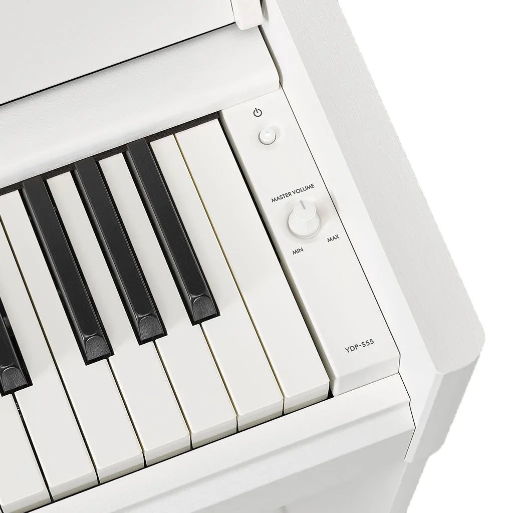 Yamaha YDPS55WH Arius Slimline Digital Piano - White