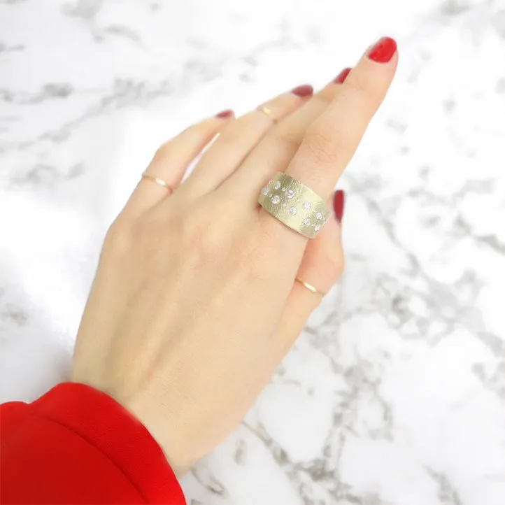 Yellow Gold Diamond Band Ring