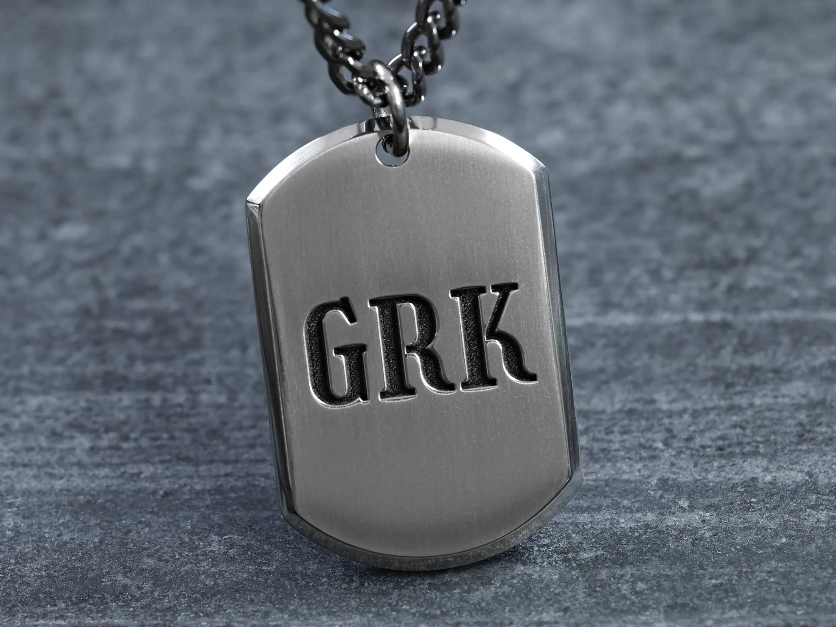 Your Custom Art - TITANIUM Dog Tag Necklace