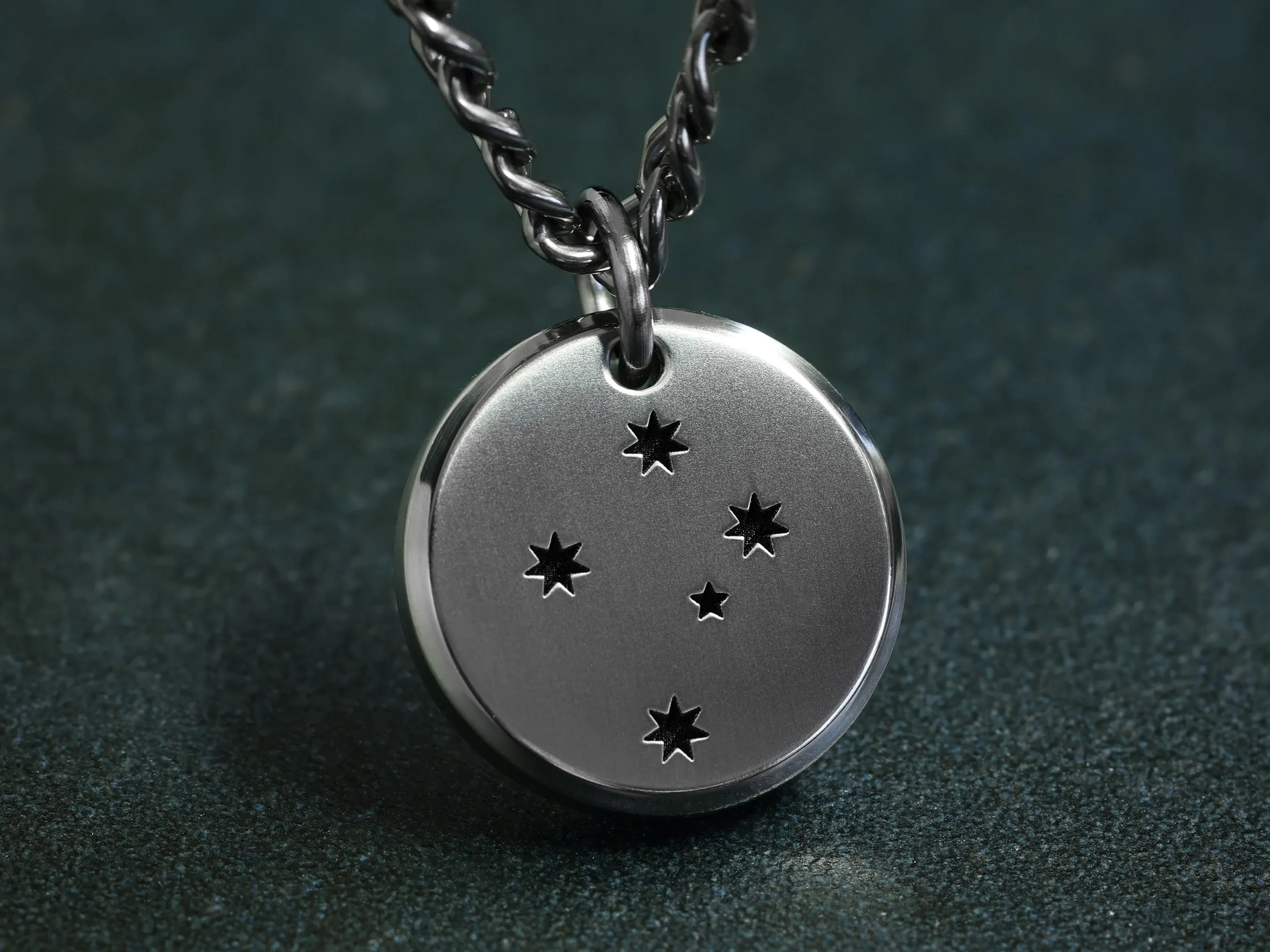 Your Custom Art - TITANIUM Round Necklace