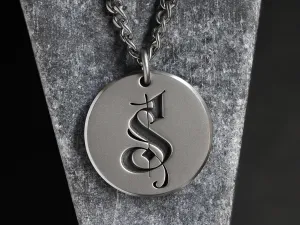Your Custom Art - TITANIUM Round Necklace