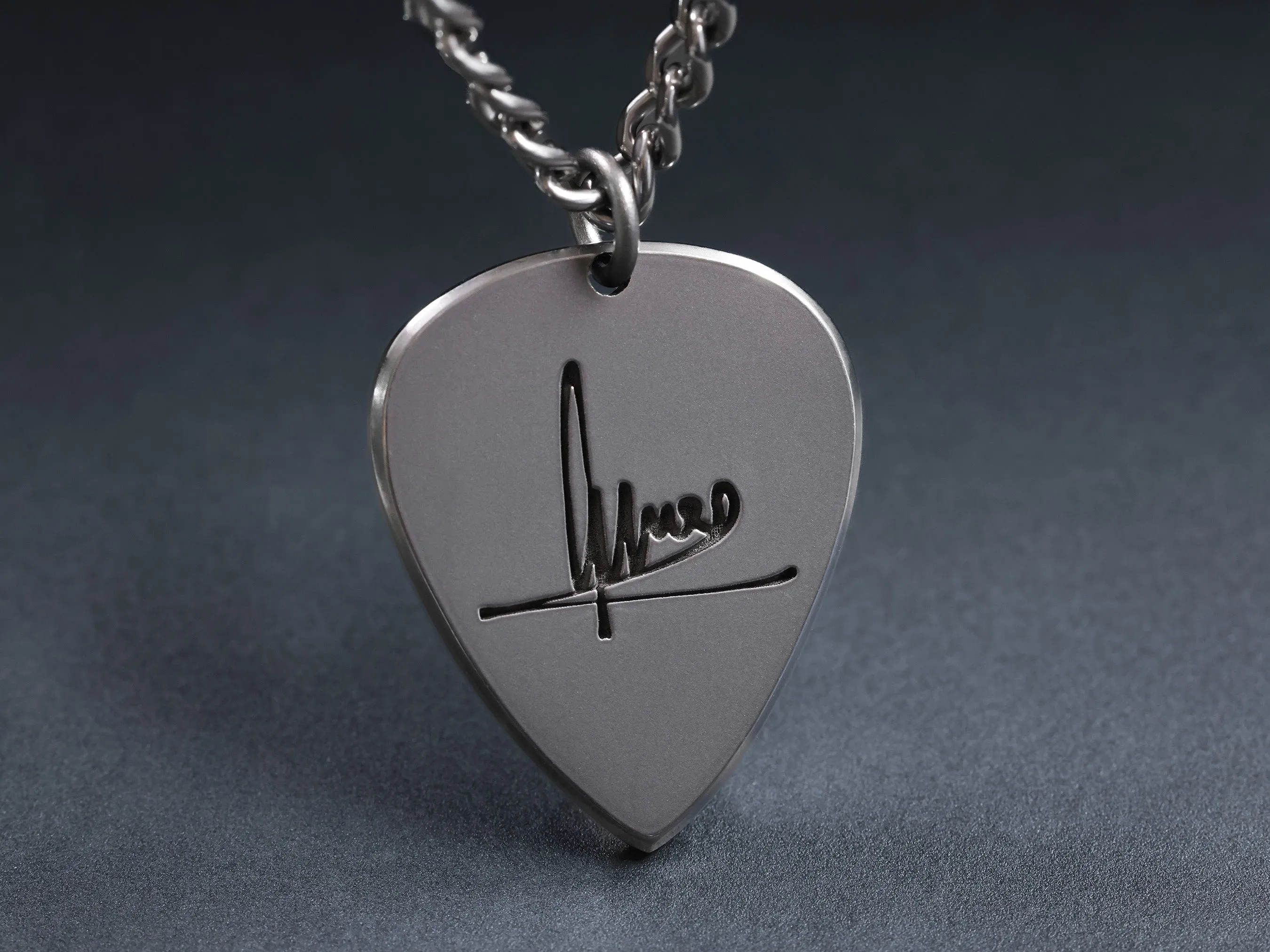 Your Custom Art - TITANIUM Triangle Necklace