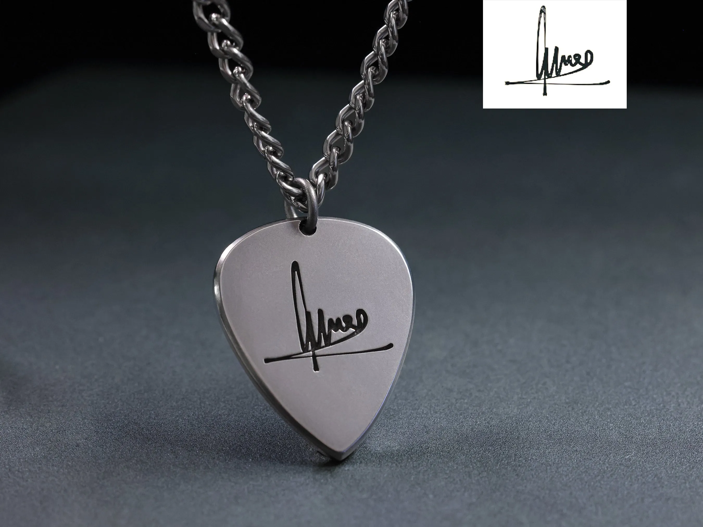 Your Custom Art - TITANIUM Triangle Necklace