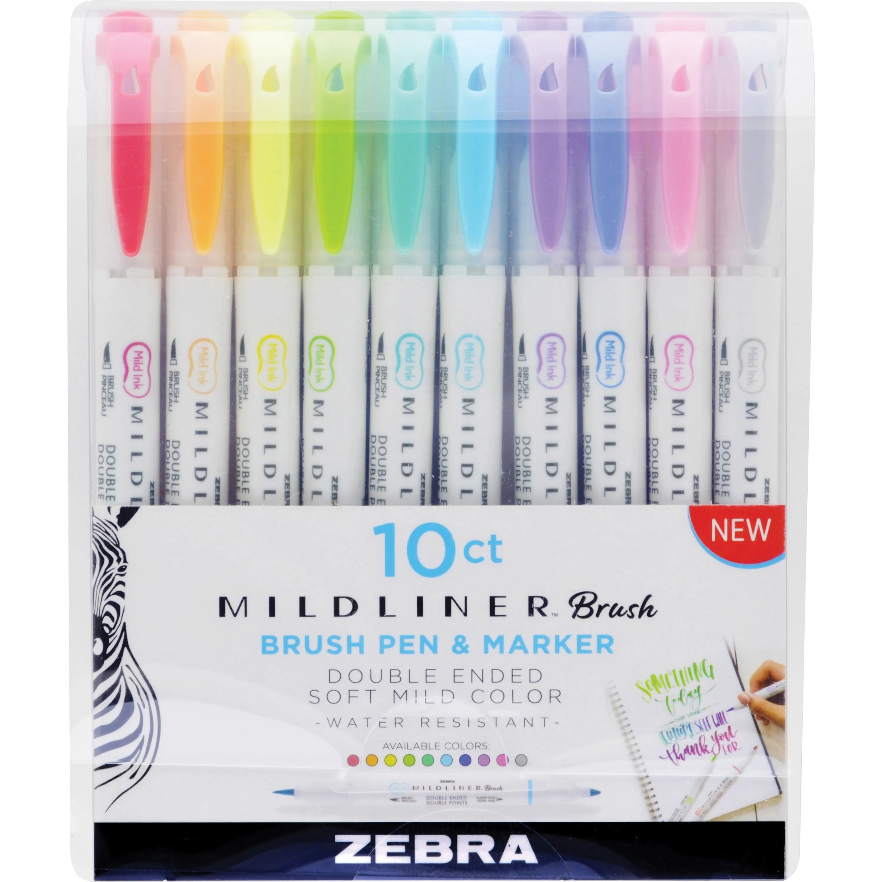 Zebra Pen Mildliner Brush Pen & Marker Set