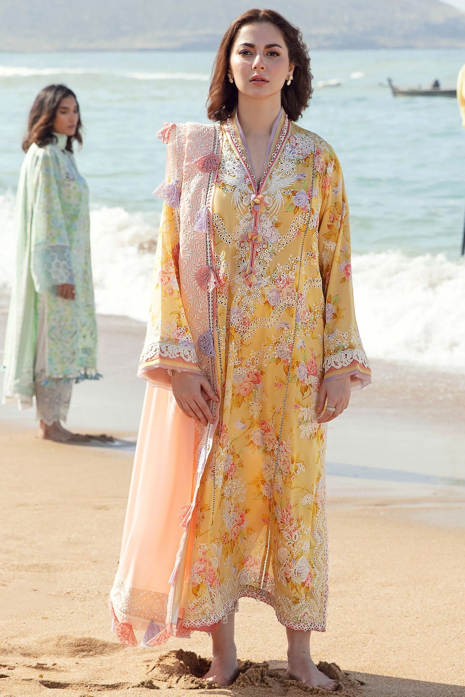 ZENEL (ZL23-09 A) | Zaha Lawn Collection 2023 | Embroidered Unstitched Lawn Suits